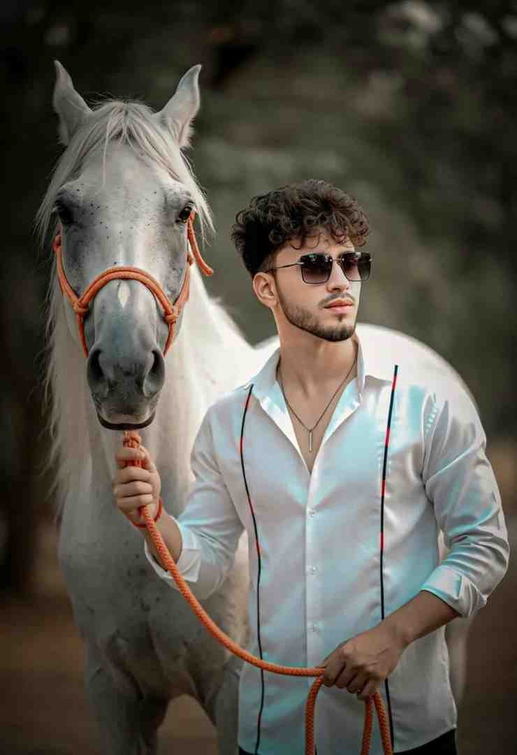 Google Gemini ai photo prompt for boy and horse