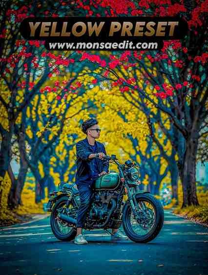 Lightroom yellow preset mobile