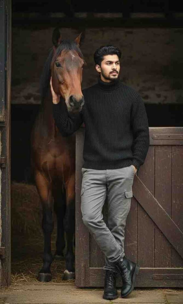 Nano Banana ai prompt for trending boy horse