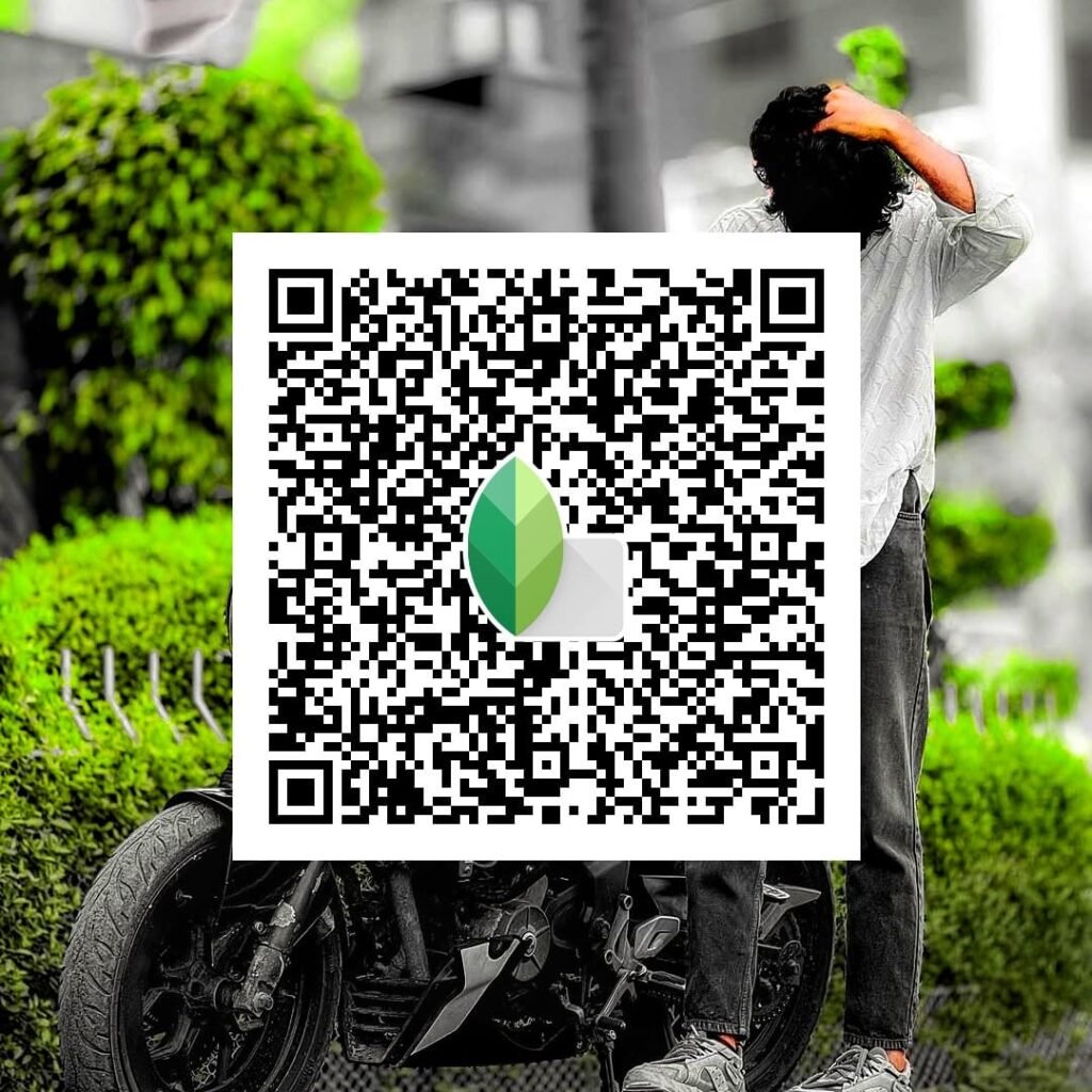 Snapseed QR Code Photo Editing editz presets
