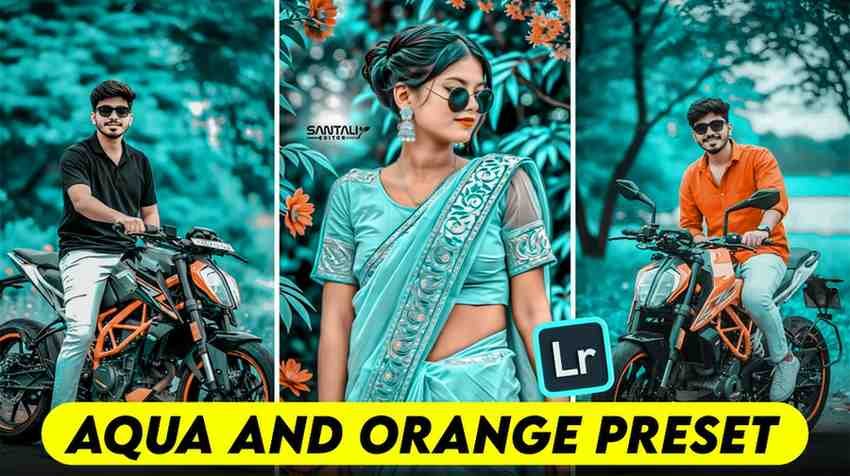 Aqua and Orange Lightroom Presets