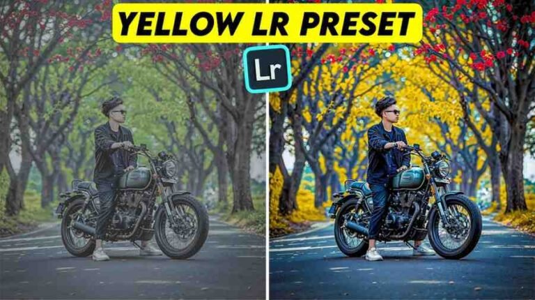 Lightroom Yellow Photo Editing Preset
