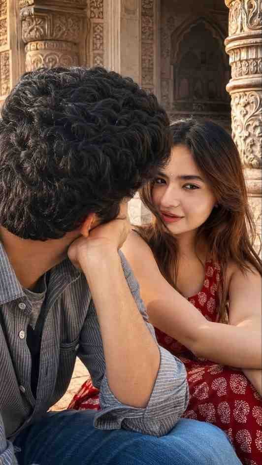 Romantic couple photo edit crafted using the prompt seen couple instagram prompt for portrait retouching.